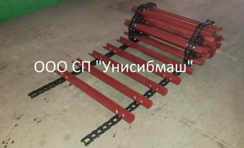 Транспортёр наклонной камеры Полесье 1218, КЗК-1877400 (12-1817000) пл 4 мм (сим.) болт